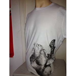 Black Market Company Mens Open heart Tshirt